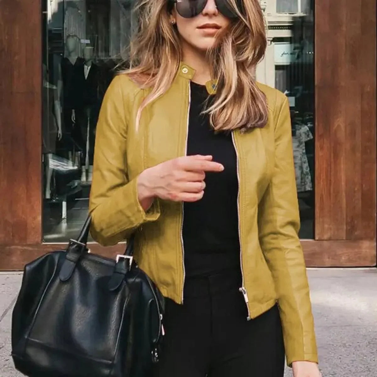 Women's Jacket | Stand Collar, Full-Length Front Zip