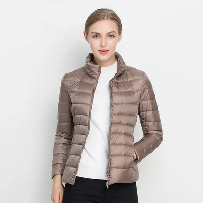 Women's Jacket | Stand Collar, Full-Length Zip Front