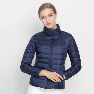 Women's Jacket | Stand Collar, Full-Length Zip Front