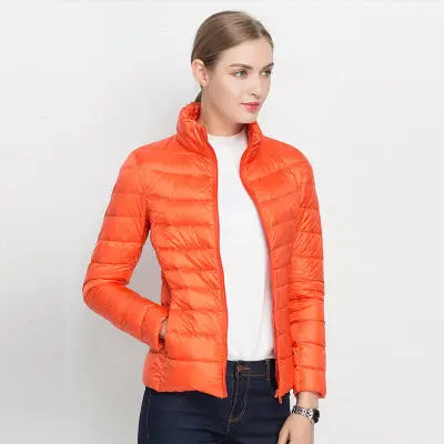 Women's Jacket | Stand Collar, Full-Length Zip Front
