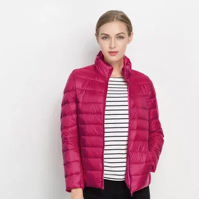 Women's Jacket | Stand Collar, Full-Length Zip Front