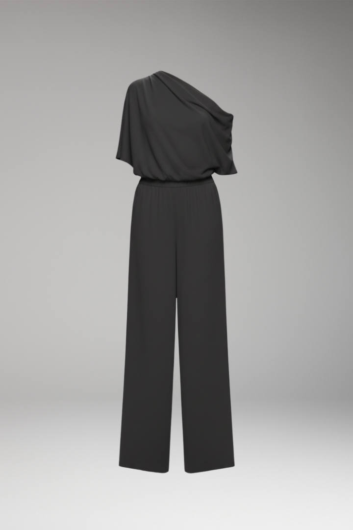Women's Jumpsuit | One Shoulder & Wide Leg Elegant Fit