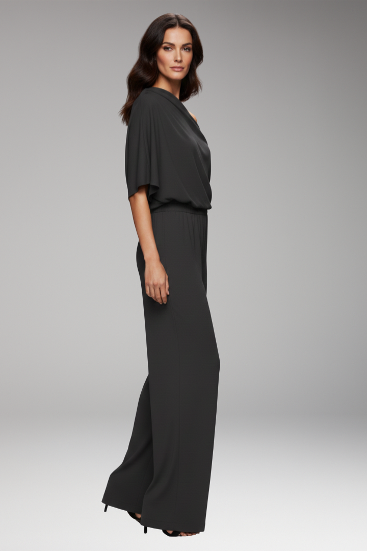 Women's Jumpsuit | One Shoulder & Wide Leg Elegant Fit