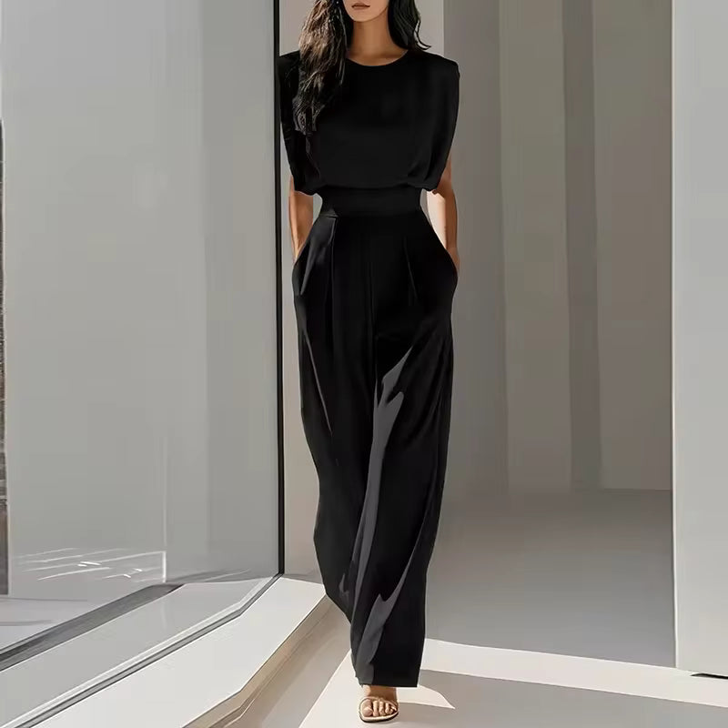 Women's Jumpsuit | Sleeveless Belted & Elegant