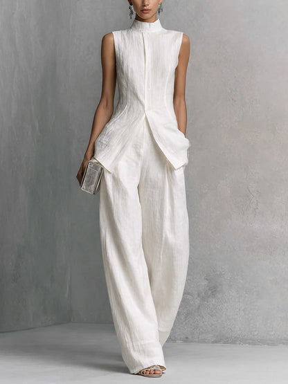 Women's Jumpsuit | Two-Piece High Neck & Wide Leg Set
