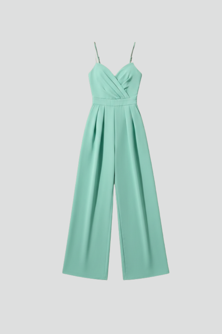 Women's Jumpsuit | Wide Leg, V Neck & Wrap Front Design