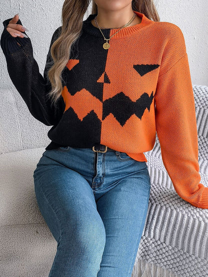 Women's Knit Pullover | Festive Autumn Design