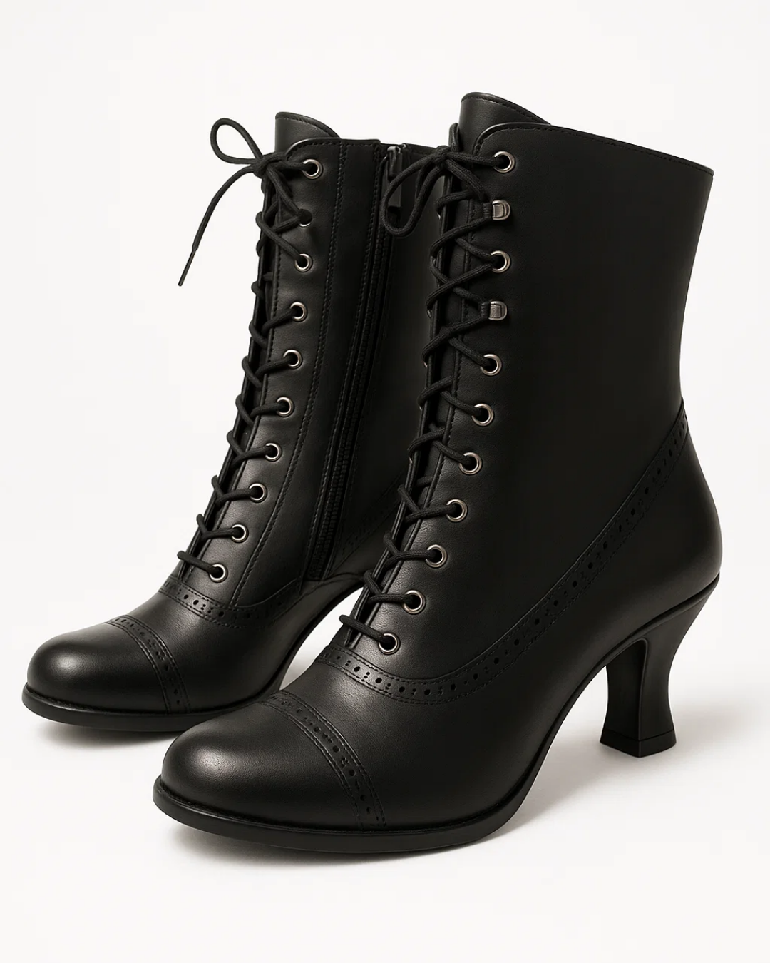 Women's Lace-Up Ankle Boots | Vintage Style & Secure Fit