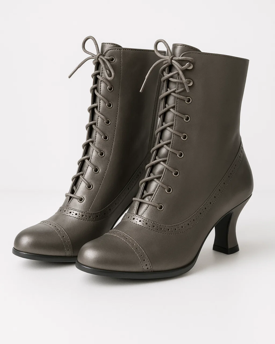 Women's Lace-Up Ankle Boots | Vintage Style & Secure Fit