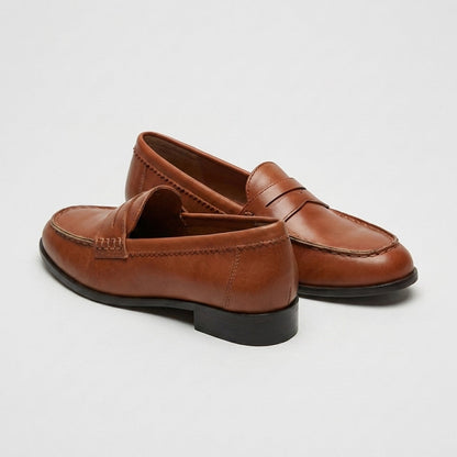 Women's Loafers | Penny Saddle Strap, Stitched Moc Toe