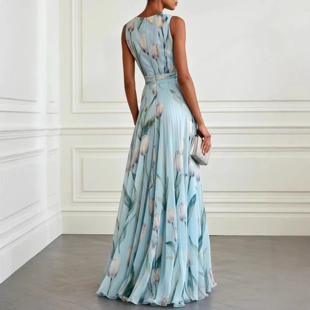 Women's Long Dress | V-Neck Maxi Design