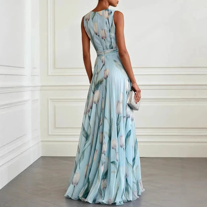 Women's Long Dress | V-Neck Maxi Design