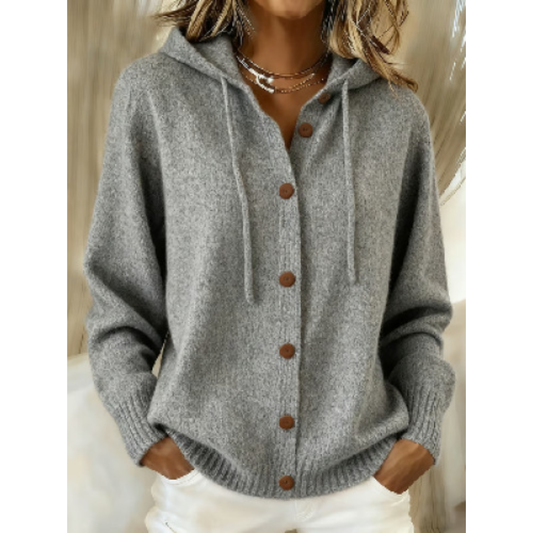 Women's Long Hooded Cardigan | Oversized Knit Warmth