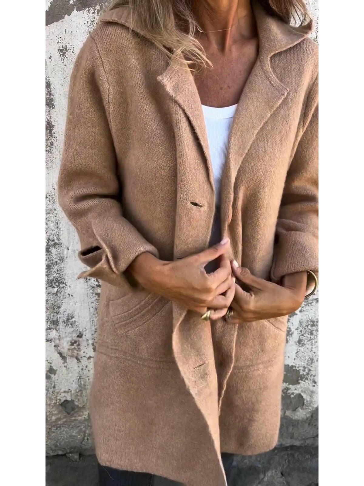 Women's Long Knit Coat | Effortless Style & All-Day Comfort