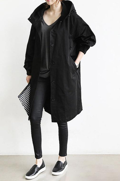 Women's Longline Winter Coat | Hooded & Relaxed Fit