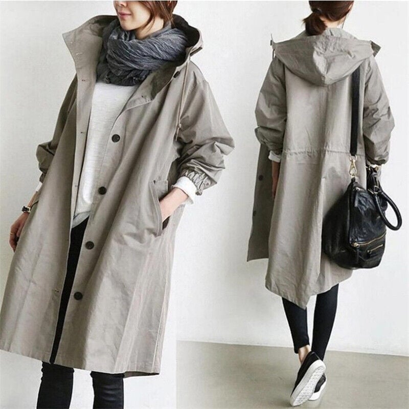 Women's Longline Winter Coat | Hooded & Relaxed Fit