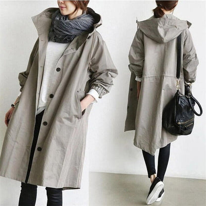Women's Longline Winter Coat | Hooded & Relaxed Fit