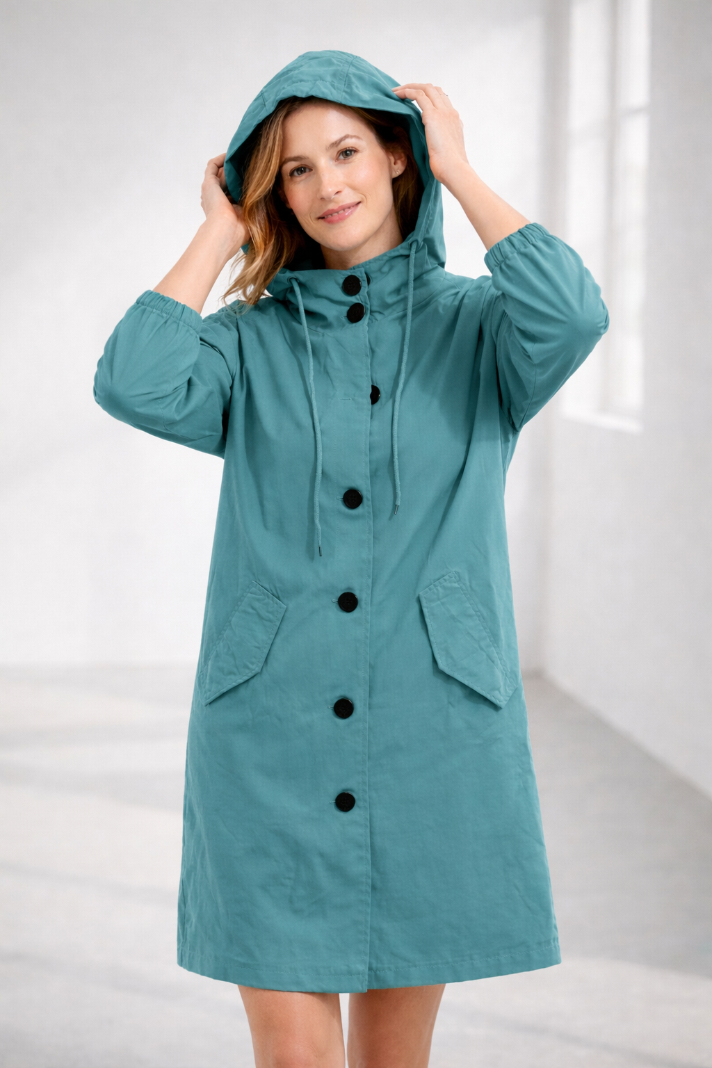 Women's Longline Winter Coat | Hooded & Relaxed Fit