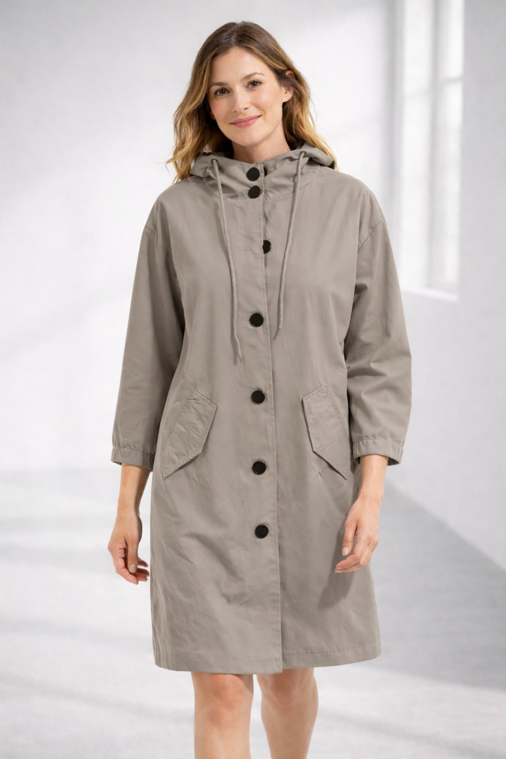 Women's Longline Winter Coat | Hooded & Relaxed Fit