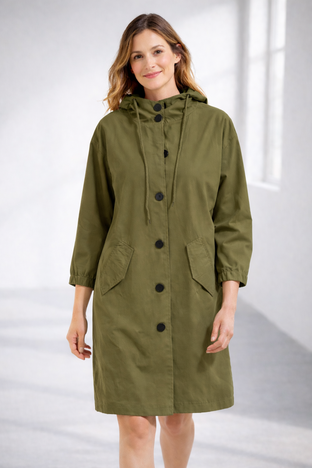 Women's Longline Winter Coat | Hooded & Relaxed Fit