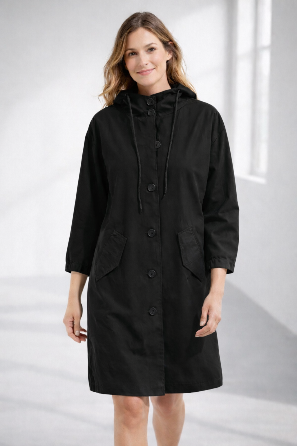 Women's Longline Winter Coat | Hooded & Relaxed Fit