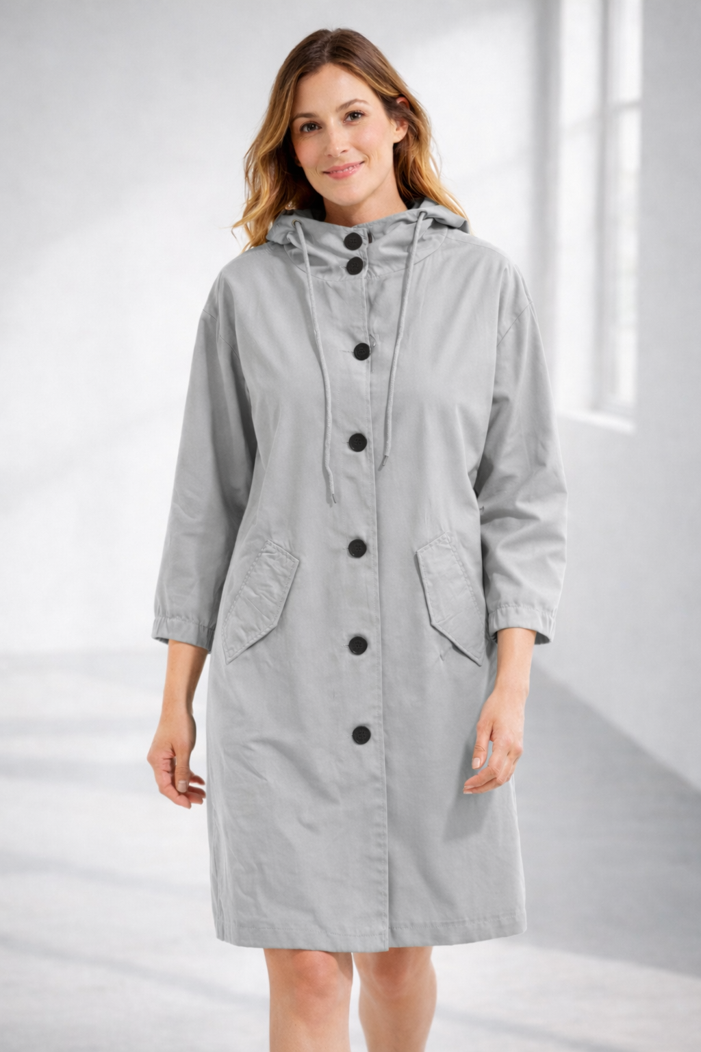 Women's Longline Winter Coat | Hooded & Relaxed Fit