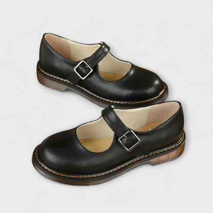 Women's Mary Jane Shoes | Buckled Strap, Grooved Sole
