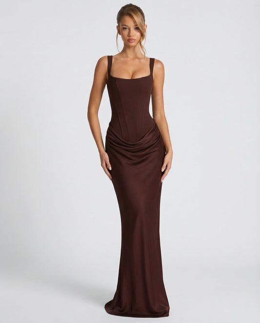 Women's Maxi Dress | Corset Waist Design