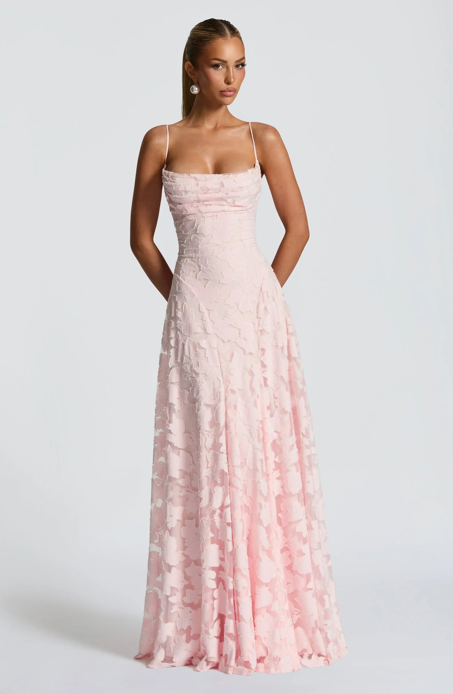 Women's Maxi Dress | Floral Lace Design
