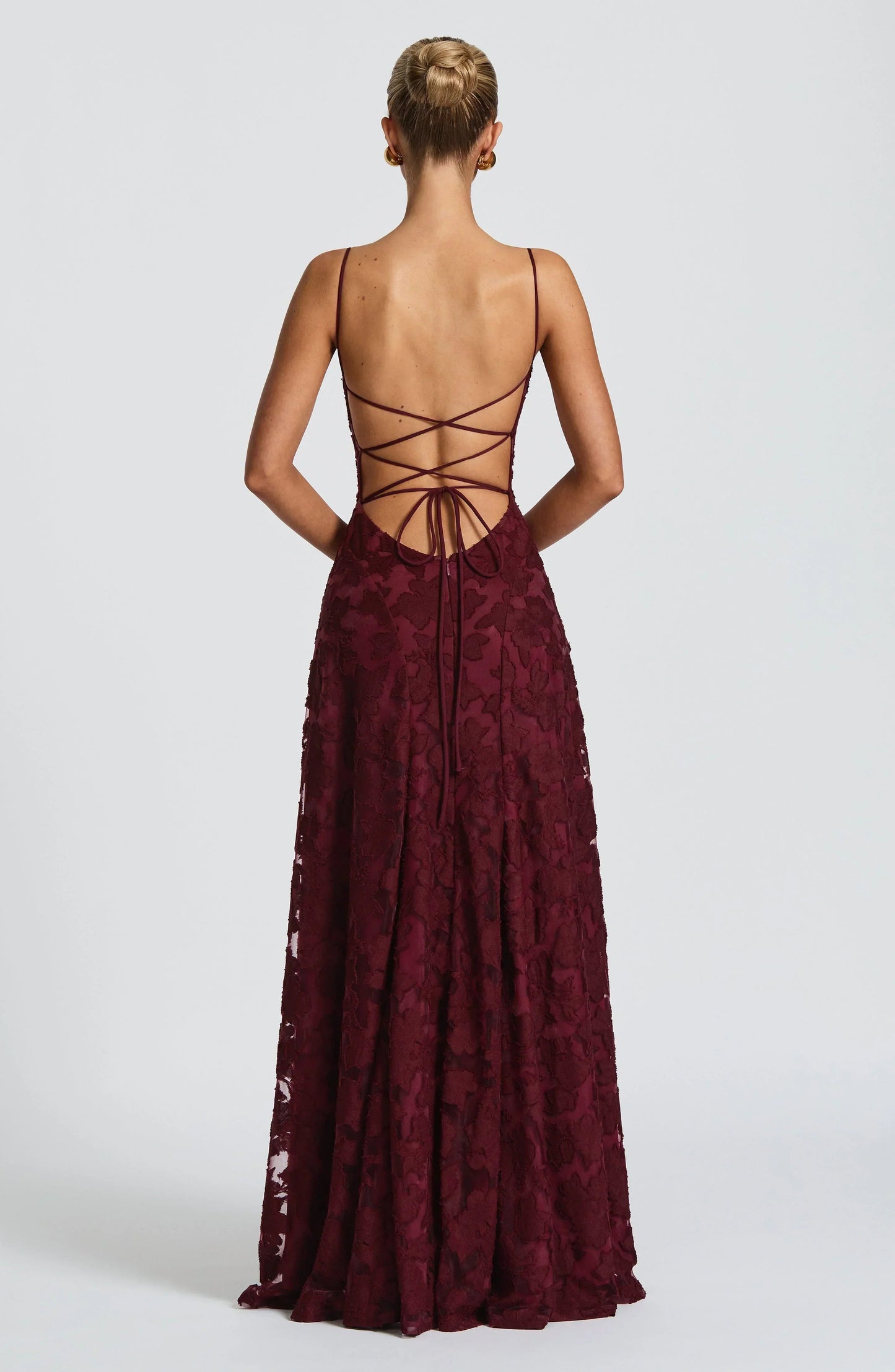 Women's Maxi Dress | Floral Lace Design