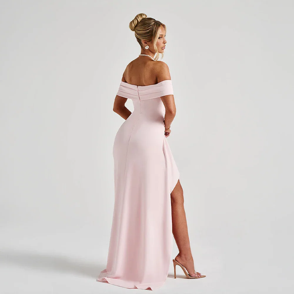 Women's Maxi Dress | Off Shoulder & High Split Design