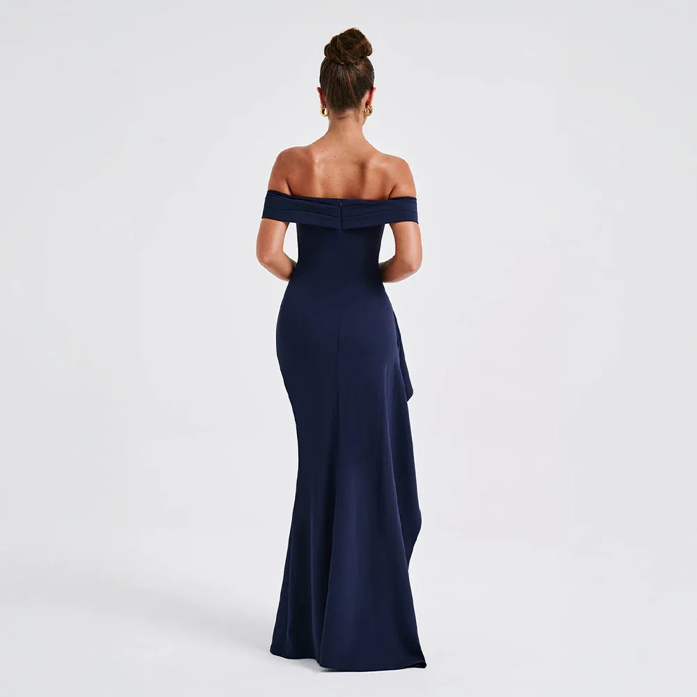 Women's Maxi Dress | Off Shoulder & High Split Design
