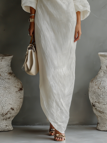 Women's Maxi Dress | One-Shoulder & Elegant Flowing Silhouette