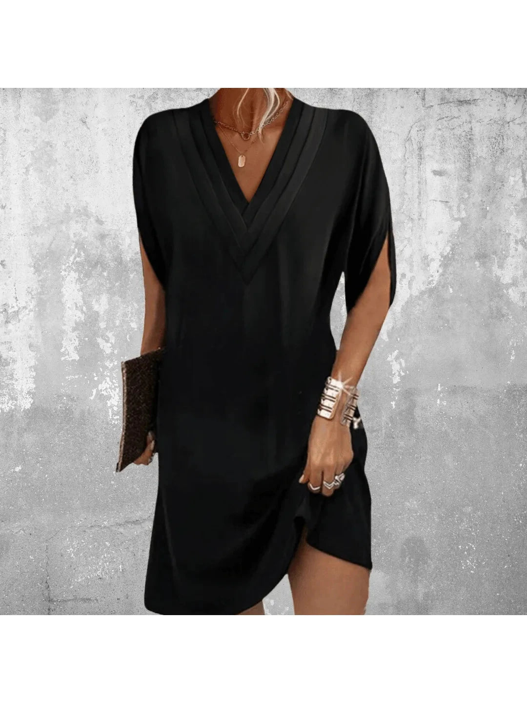 Women's Midi Dress | V-Neck & Tummy Covering Design