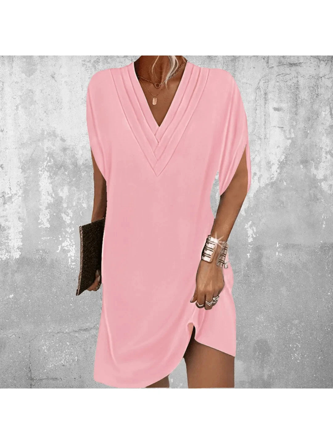 Women's Midi Dress | V-Neck & Tummy Covering Design