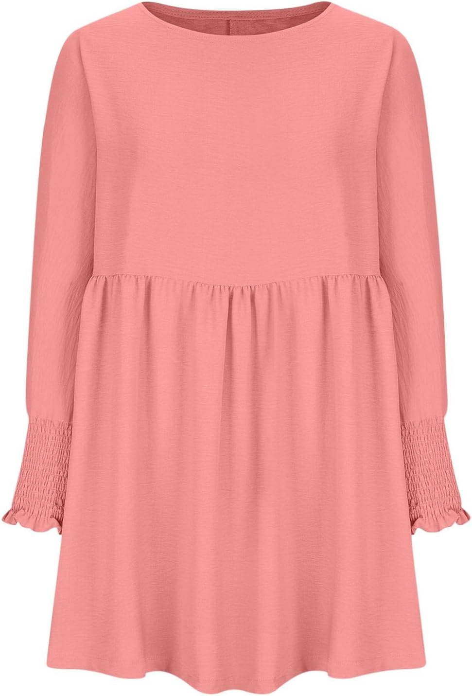 Women's Mini Dress | Balloon Sleeves with Smocked Cuffs