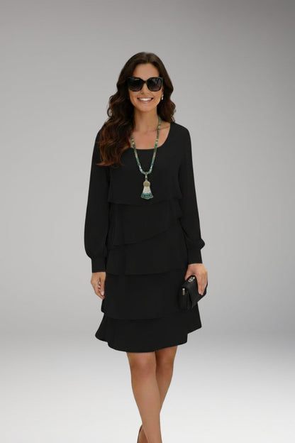 Women's Mini Dress| Tiered Layered & Elegant