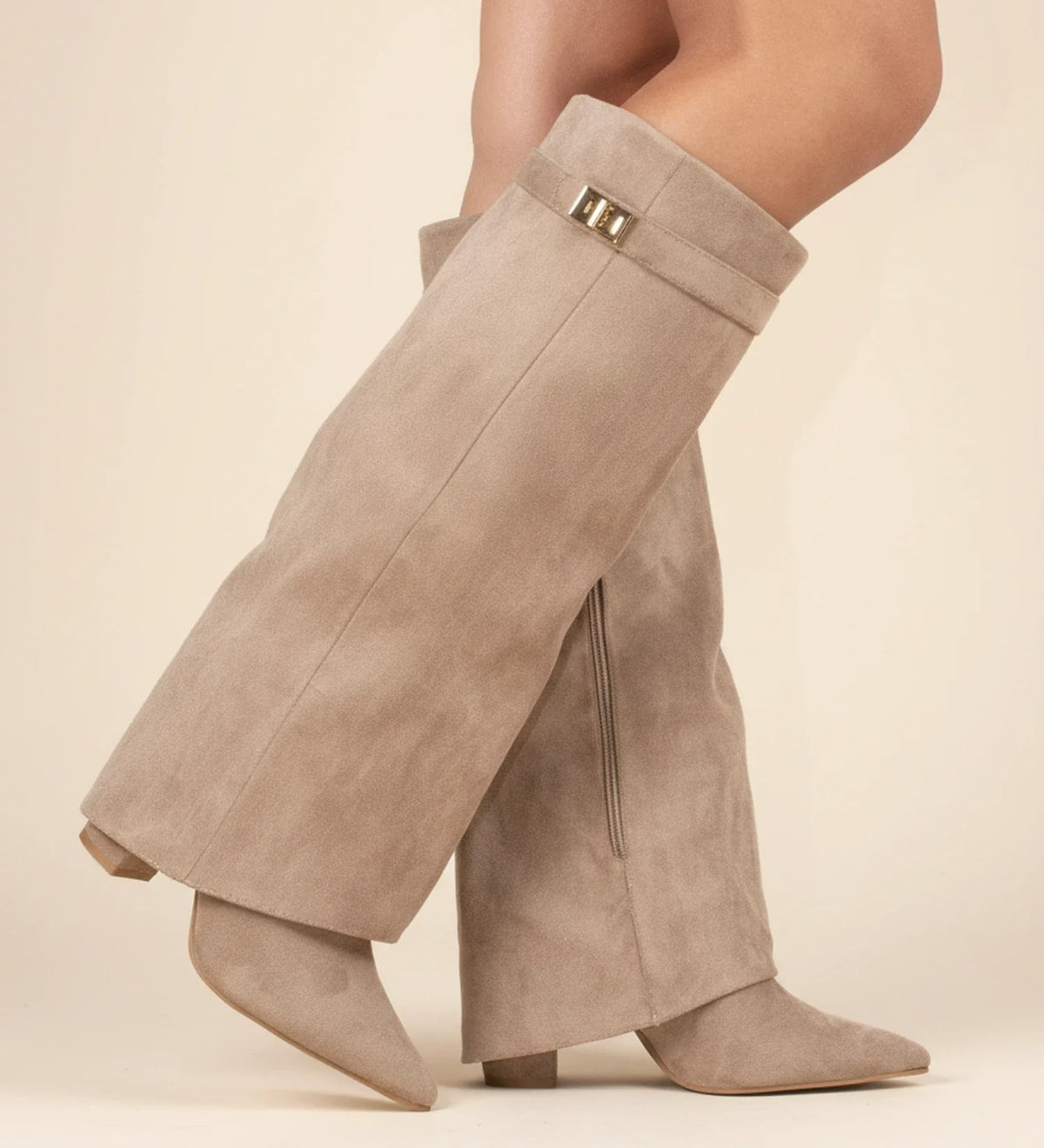 Women's Over-The-Knee Boots | Slouch Design & Pointed Toe