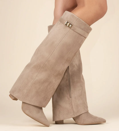 Women's Over-The-Knee Boots | Slouch Design & Pointed Toe