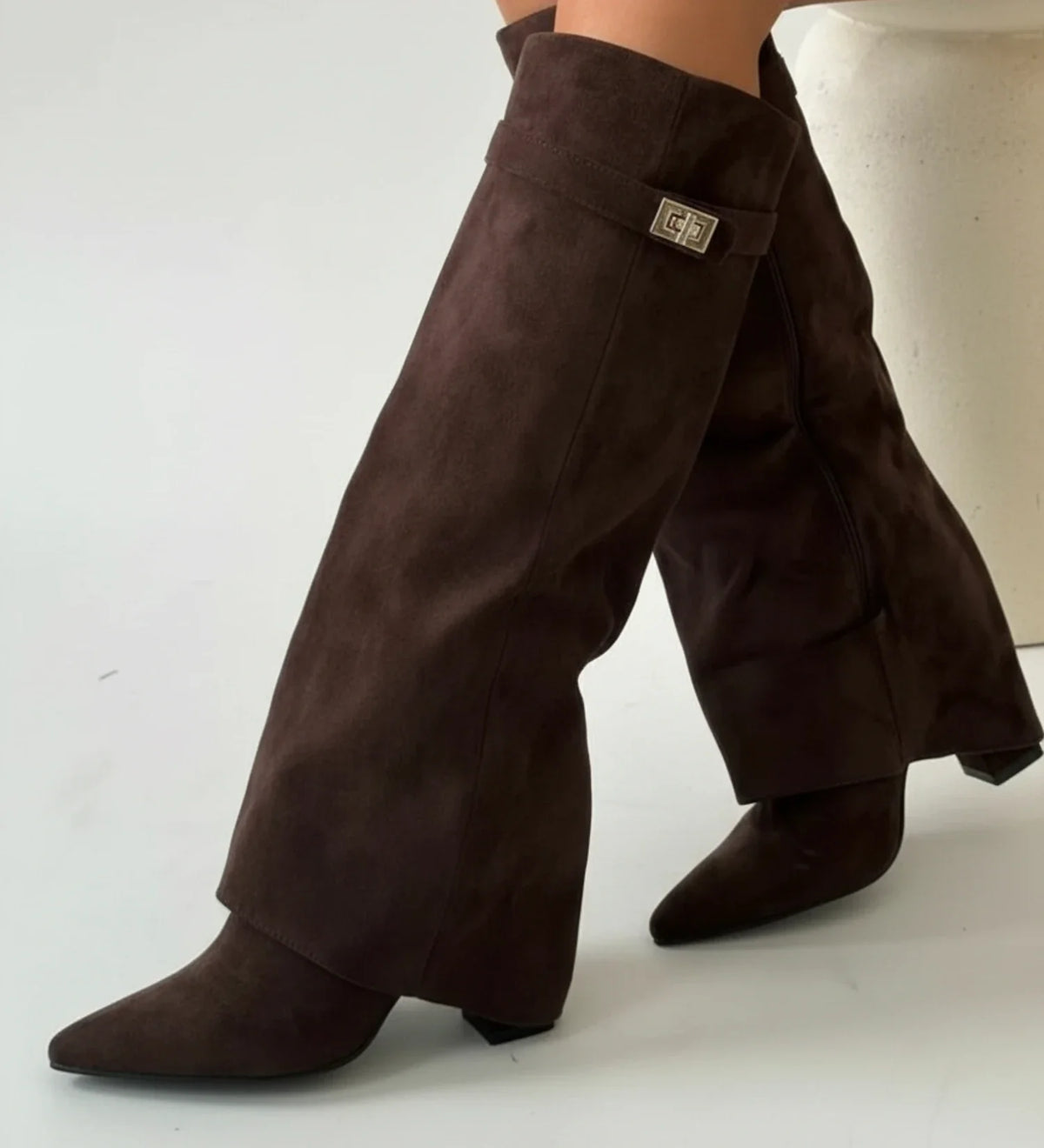 Women's Over-The-Knee Boots | Slouch Design & Pointed Toe