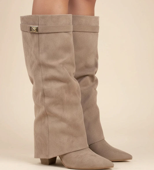 Women's Over-The-Knee Boots | Slouch Design & Pointed Toe