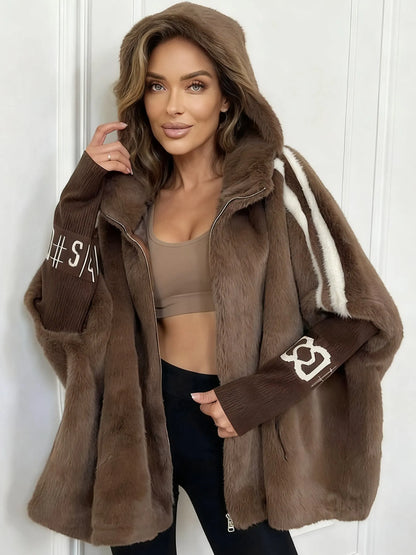 Women's Oversized Coat | Hooded & Warm