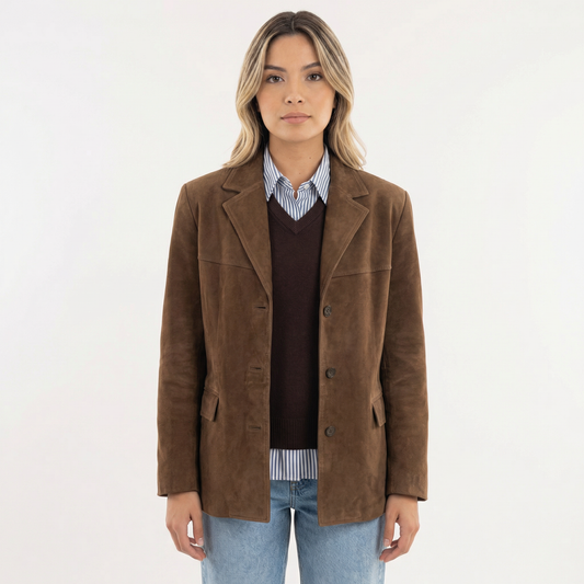 Women's Oversized Coat | Wide Lapel & Warm