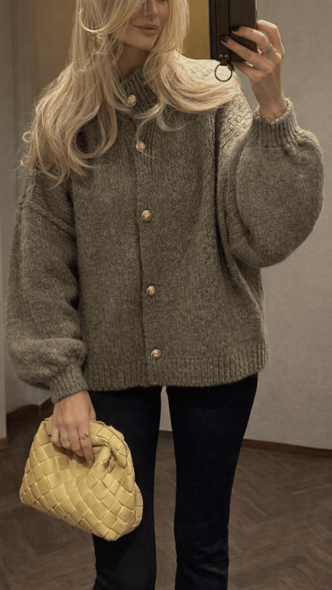 Women's Oversized Knit Cardigan | Button-Front & Cosy Layering