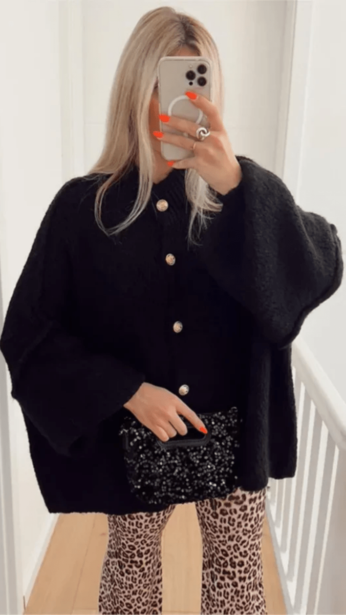 Women's Oversized Knit Cardigan | Button-Front & Cosy Layering