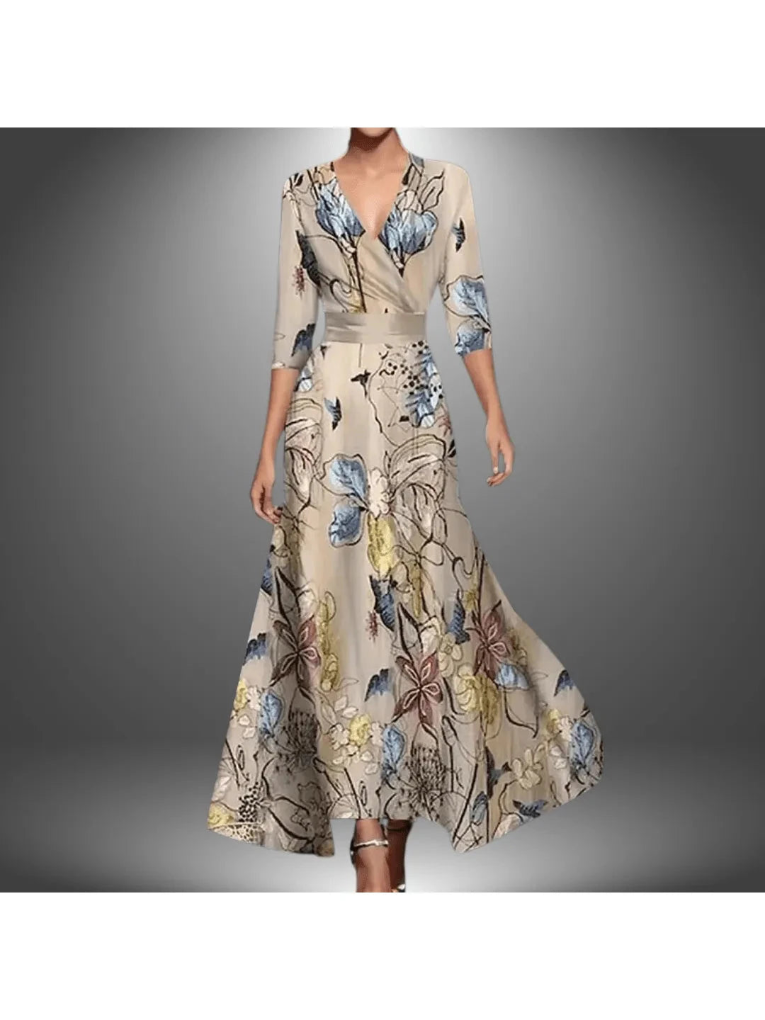 Women's Printed Wrap Dress | Floral Design & Flattering Fit