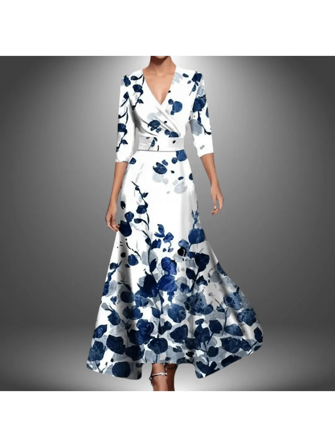 Women's Printed Wrap Dress | Floral Design & Flattering Fit