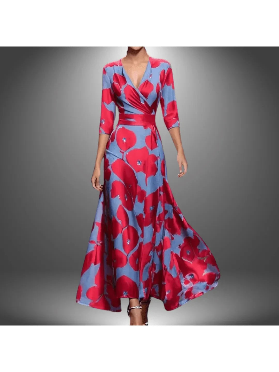 Women's Printed Wrap Dress | Floral Design & Flattering Fit