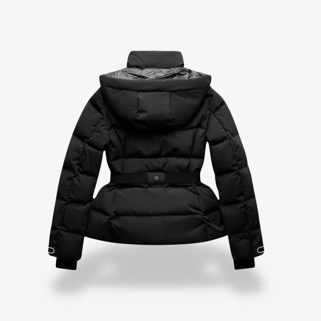 Women's Puffer Jacket | Belted Waist & Warm