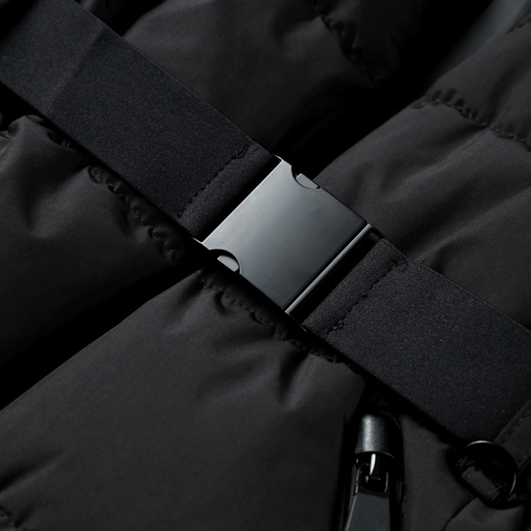 Women's Puffer Jacket | Belted Waist & Warm